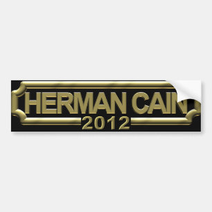Autocollant De Voiture Herman Caïn 2012