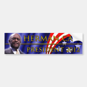 Autocollant De Voiture Herman Caïn pour le président 2012