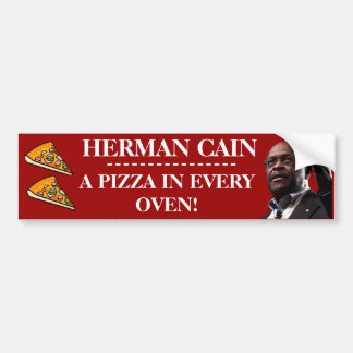 Autocollant De Voiture Herman Caïn : Une pizza à chaque arrière-plan de