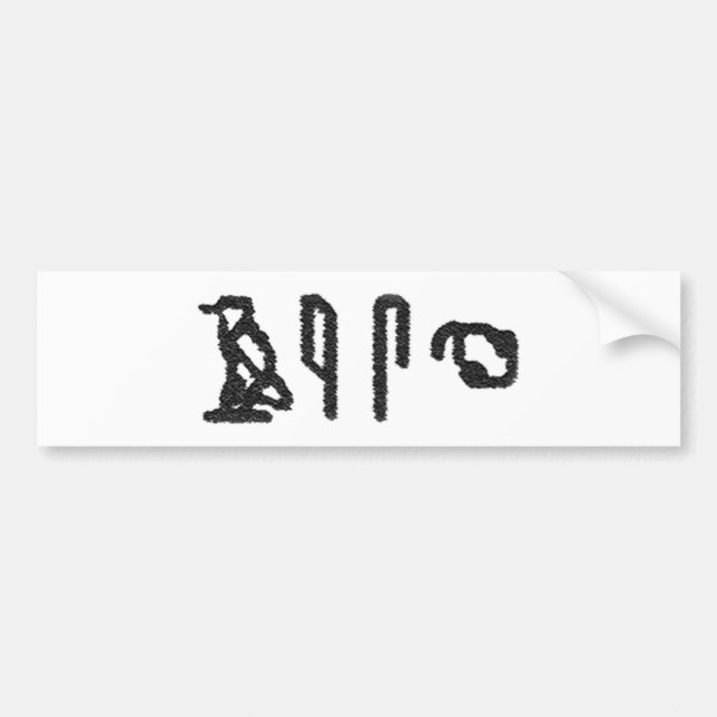 Autocollant De Voiture Hiéroglyphes du cerveau (Devant)