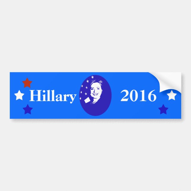 Autocollant De Voiture Hillary 2016 (Devant)