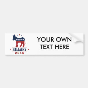 AUTOCOLLANT DE VOITURE HILLARY 2016 ROCKWELL - .PNG