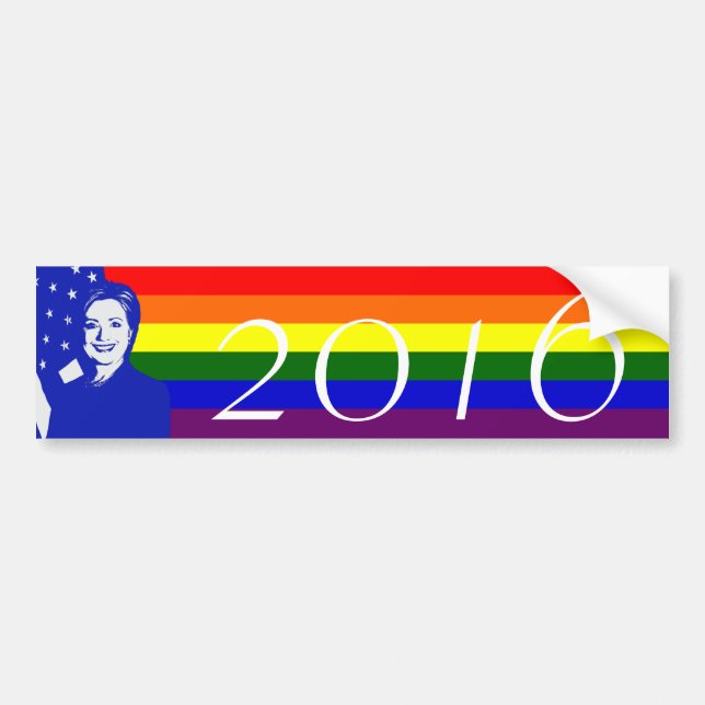 Autocollant De Voiture Hillary Clinton 2016 (Devant)
