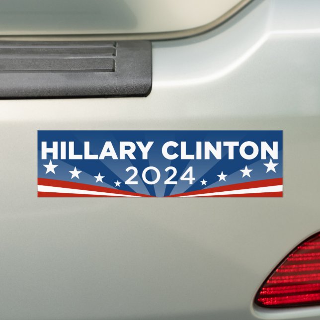 Autocollant De Voiture Hillary Clinton 2024 Hillary 2024 (En voiture)