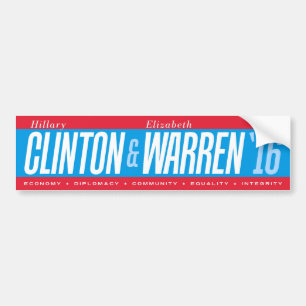Autocollant De Voiture Hillary Clinton - adhésif pour pare-chocs de