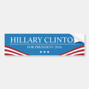 Autocollant De Voiture Hillary Clinton pour le président 2016 moderne
