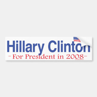 Autocollant De Voiture Hillary Clinton pour le président adhésif pour