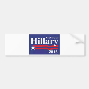Autocollant De Voiture Hillary Clinton pour le président adhésif pour