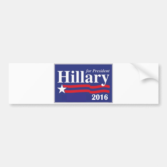 Autocollant De Voiture Hillary Clinton pour le président adhésif pour (Devant)