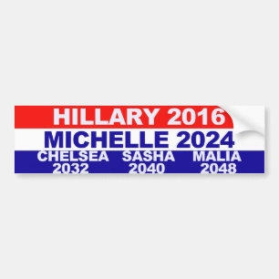 Autocollant De Voiture Hillary, Michelle, Chelsea, Sasha, Malia