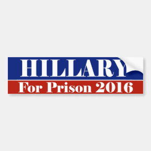 Autocollant De Voiture HILLARY pour la prison 2016