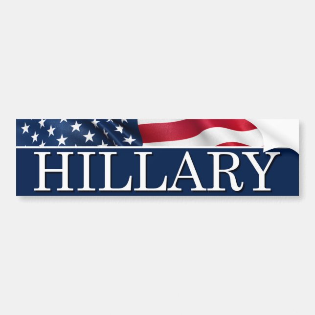 Autocollant De Voiture Hillary pour le président 2016 (Devant)