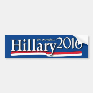 Autocollant De Voiture Hillary pour le président adhésif pour pare-chocs