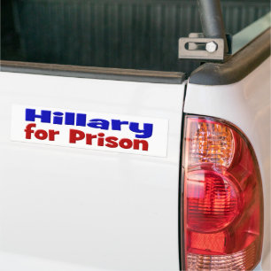 Autocollant De Voiture Hillary pour Prison rouge & bleu