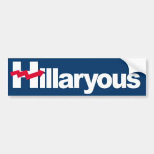 Autocollant De Voiture Hillaryous - H tordu -- -