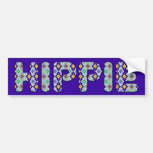 AUTOCOLLANT DE VOITURE HIPPIE