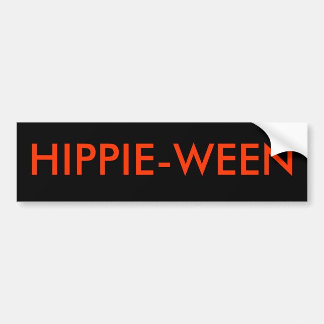 AUTOCOLLANT DE VOITURE HIPPIE-WEEN (Devant)