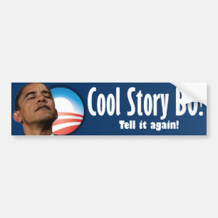 Autocollant De Voiture Histoire fraîche BO - anti Barack Obama
