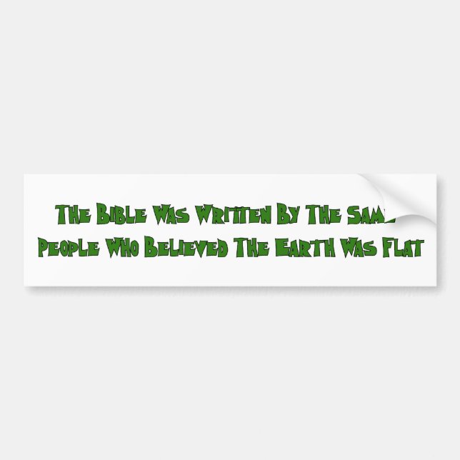 Autocollant De Voiture Historiens plats de la terre (Devant)