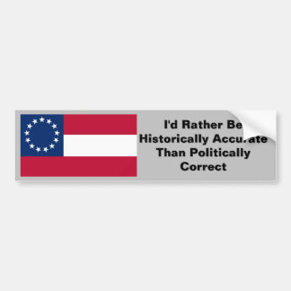 Autocollant De Voiture Historiquement exacte Confederate 1er National CSA