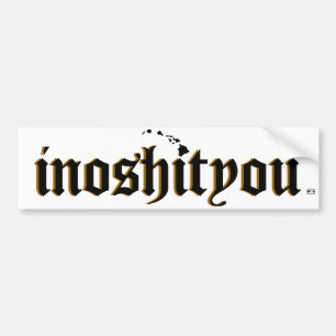 Autocollant De Voiture Ho Brah..., inoshityou Bumbper White Sticker