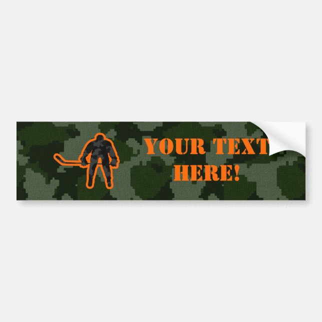Autocollant De Voiture Hockey de Camo (Devant)