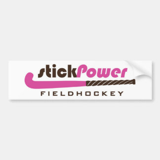 Autocollant De Voiture Hockey de champ de puissance de bâton - (adhésif