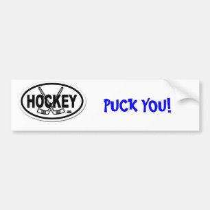 Autocollant De Voiture hockey, GALET VOUS ! - Customisé