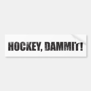Autocollant De Voiture Hockey, mince !