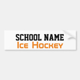 Autocollant De Voiture Hockey sur glace - Créez votre propre esprit scola