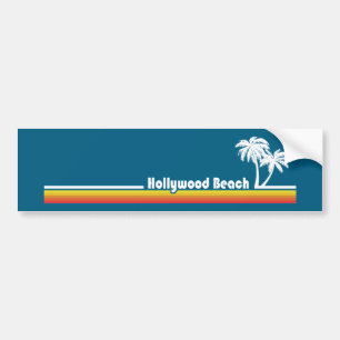 Autocollant De Voiture Hollywood Beach Floride