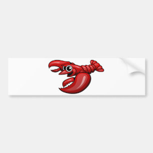 Autocollant De Voiture Homard de bande dessinée