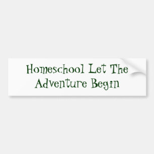 Autocollant De Voiture Homeschool a laissé TheAdventure commencer