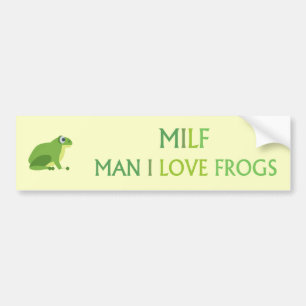 Autocollant De Voiture homme j'aime les grenouilles
