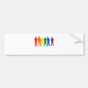 AUTOCOLLANT DE VOITURE HOMMES DE GAY PRIDE
