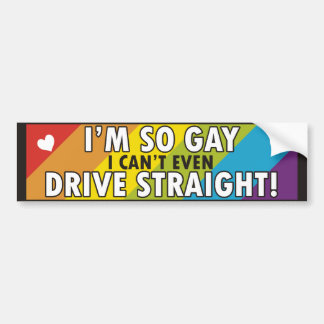Autocollant De Voiture Homosexuel d'arc-en-ciel