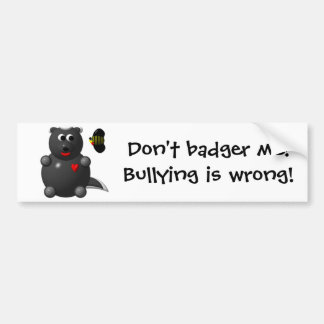 Autocollant De Voiture Honey Badger et Honey Bee