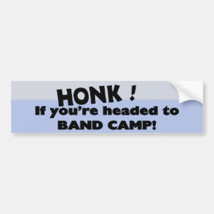 Autocollant De Voiture Honk si vous allez au Camp de Musique