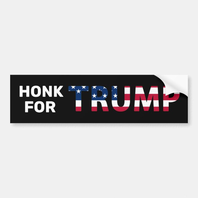 AUTOCOLLANT DE VOITURE HONNEUR POUR TRUMP (Devant)