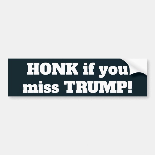 Autocollant De Voiture Honte si Trump vous manque (Devant)