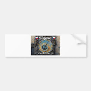 Autocollant De Voiture Horloge astronomique Prague Orlog République tchèq