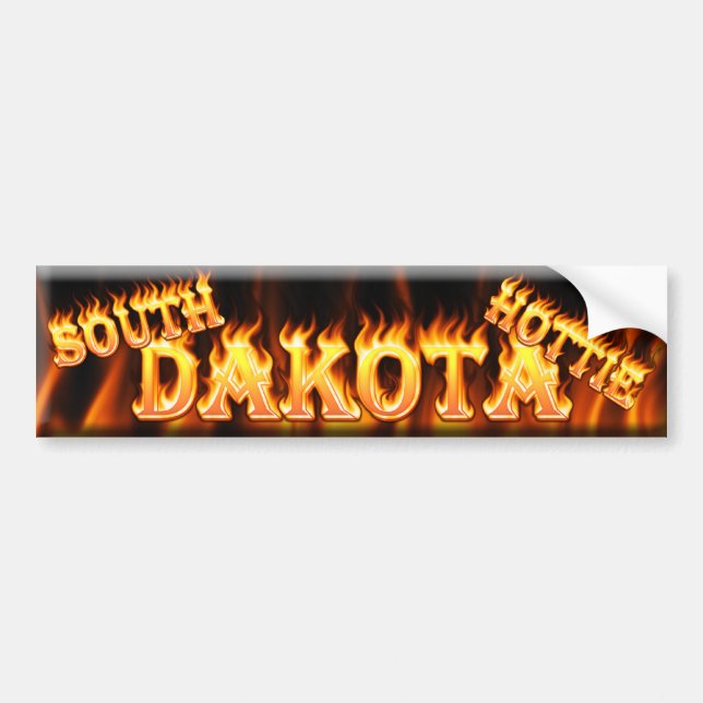 Autocollant De Voiture hottie du Dakota du Sud (Devant)