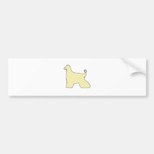 Autocollant De Voiture hound afghan
