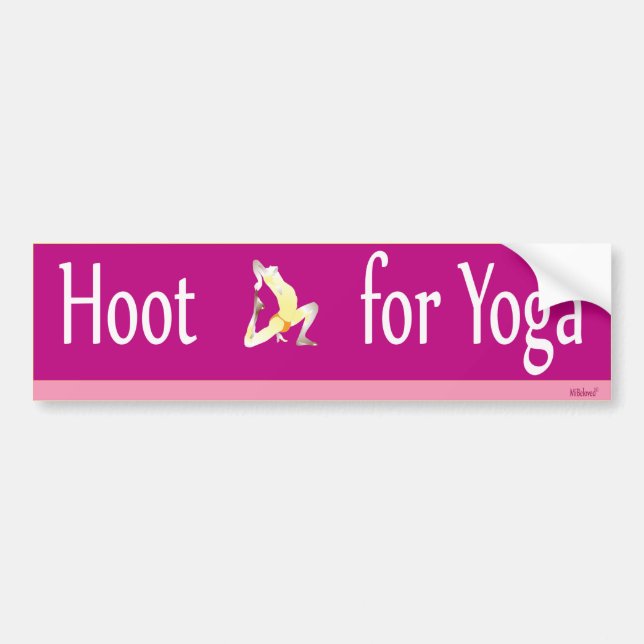 Autocollant De Voiture Huée pour le yoga (Devant)