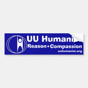 Autocollant De Voiture Humaniste d'UU