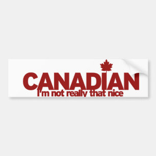 Autocollant De Voiture Humour canadien