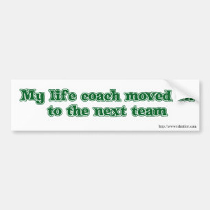 Autocollant De Voiture Humour de coach de vie