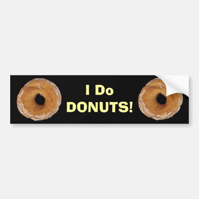 Autocollant De Voiture Humour DONUT (Devant)