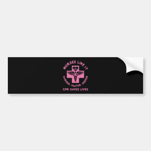 Autocollant De Voiture Humour infirmière - RCR Sauver des vies - Grosse n