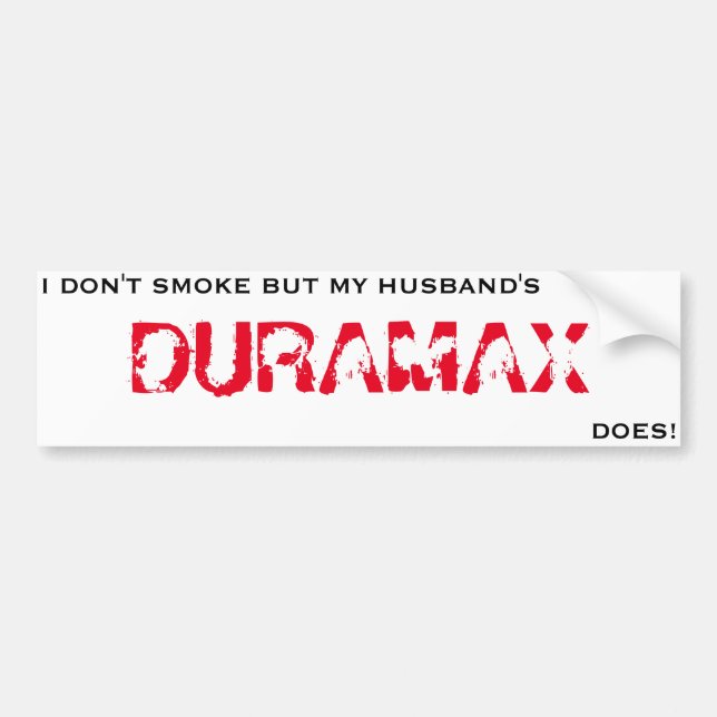 AUTOCOLLANT DE VOITURE HUSBANDS_DURAMAX_SMOKES (Devant)